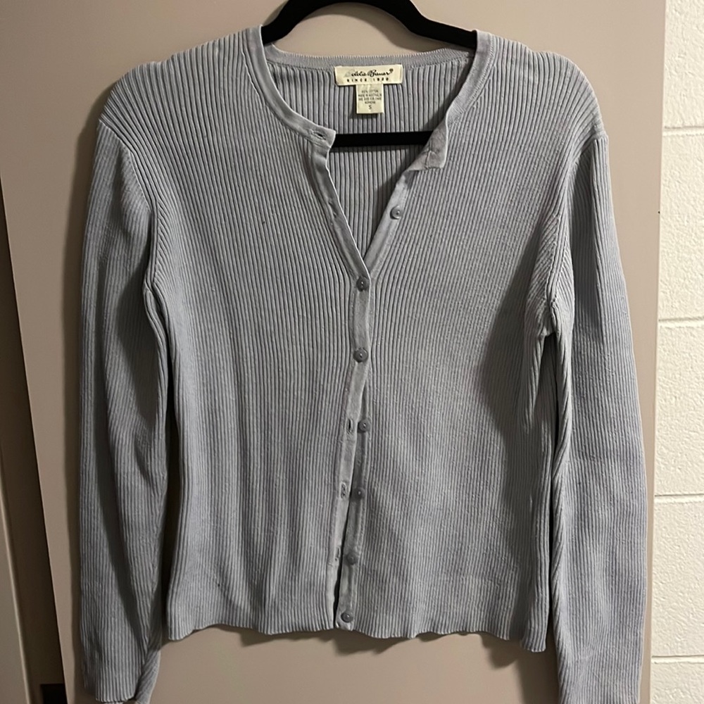 Eddie Bauer Blue Cardigan